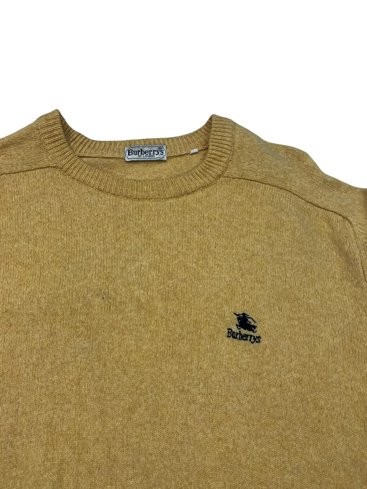 Burberrys Knit Sweater bestickt Wollpullover (L)