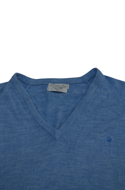 Vintage Christian Dior V-Neck Pullover (XL)